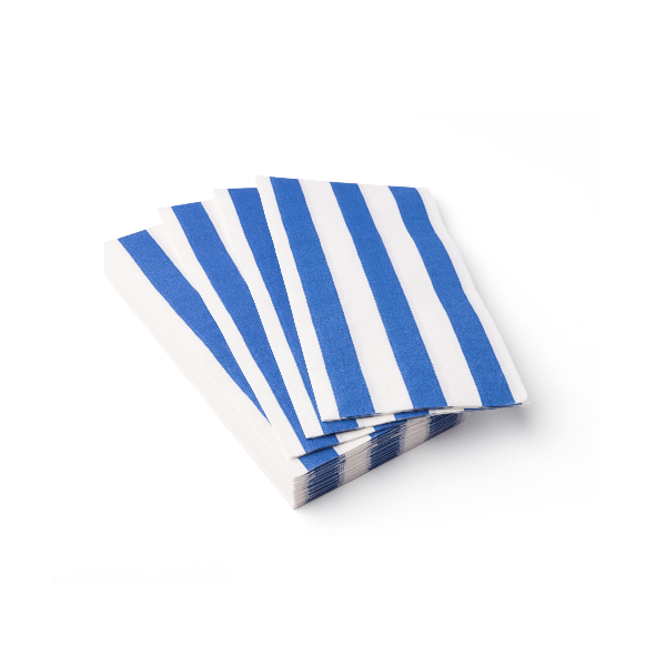 Bonjour Fête PALISADES BLUE SIGNATURE CABANA STRIPE GUEST TOWELS