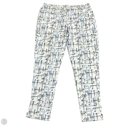 Pants Designer By Lilly Pulitzer In Blue & White, Size: 14