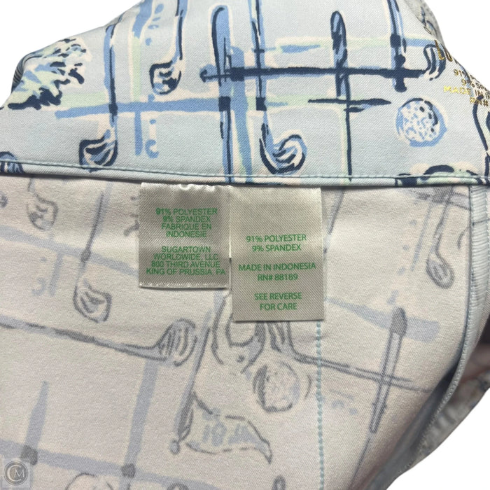 Pants Designer By Lilly Pulitzer In Blue & White, Size: 14