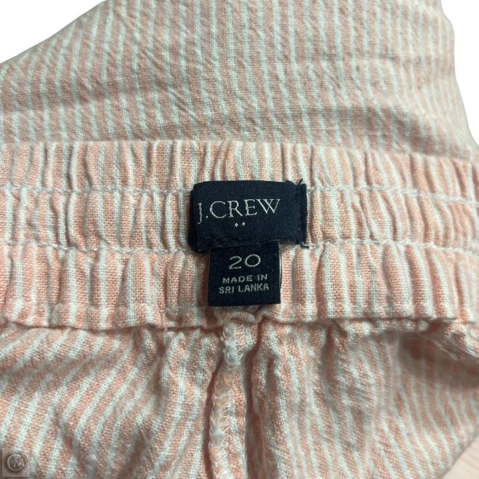 Pants Linen By J. Crew In Orange & White, Size: 20