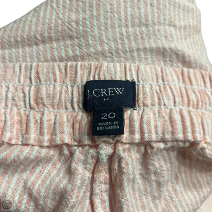 Pants Linen By J. Crew In Orange & White, Size: 20
