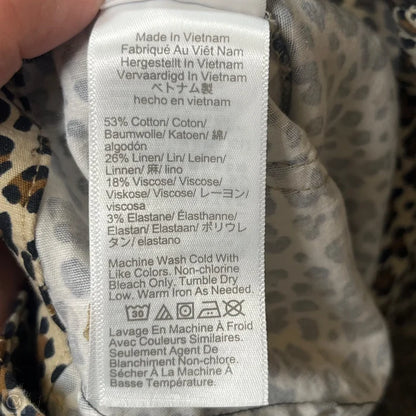 Pants Wide Leg By J. Crew In Leopard Print, Size: 4