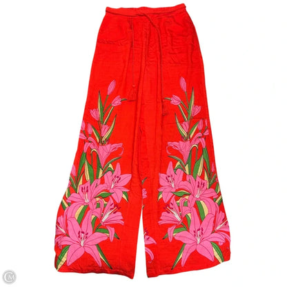 Pants Wide Leg By Lulumari In Pink & Red, Size: S