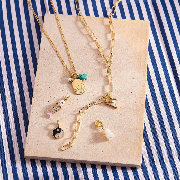 Paperclip Chain Lariat Necklace