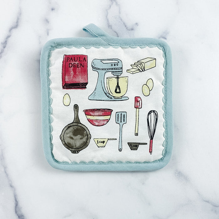 Paula Deen Kitchen Icon Pot Holder & Towel Set