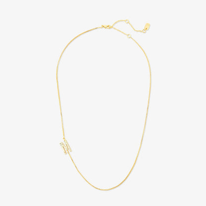 Pavé Initial Box Chain Choker