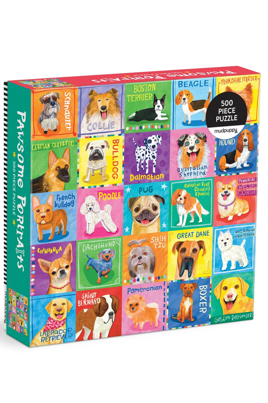 Pawsome Portraits 500 Piece Puzzle