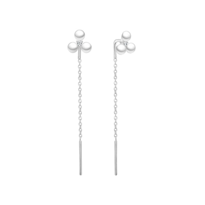 Pearl Flower örhängen | 925 silver