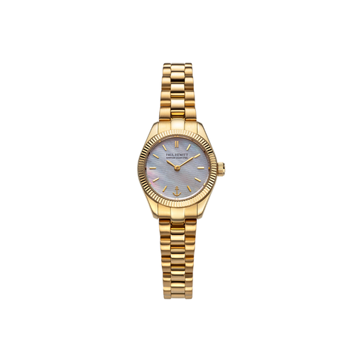 Petit Soleil Round Uhr Gold Pearl