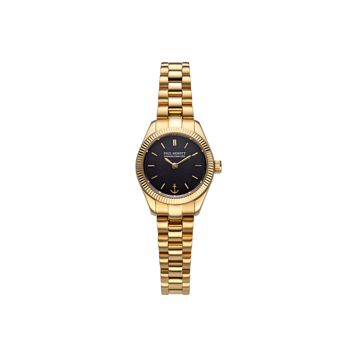 Petit Soleil Round Uhr Gold Schwarz