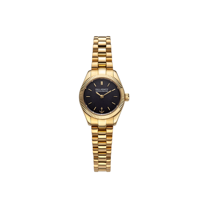 Petit Soleil Round Uhr Gold Schwarz