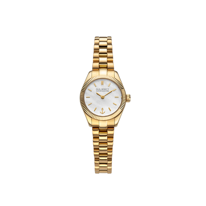 Petit Soleil Round Uhr Gold Weiß