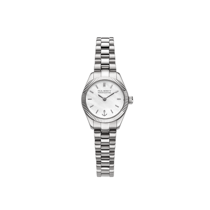 Petit Soleil Round Uhr Silber Weiß