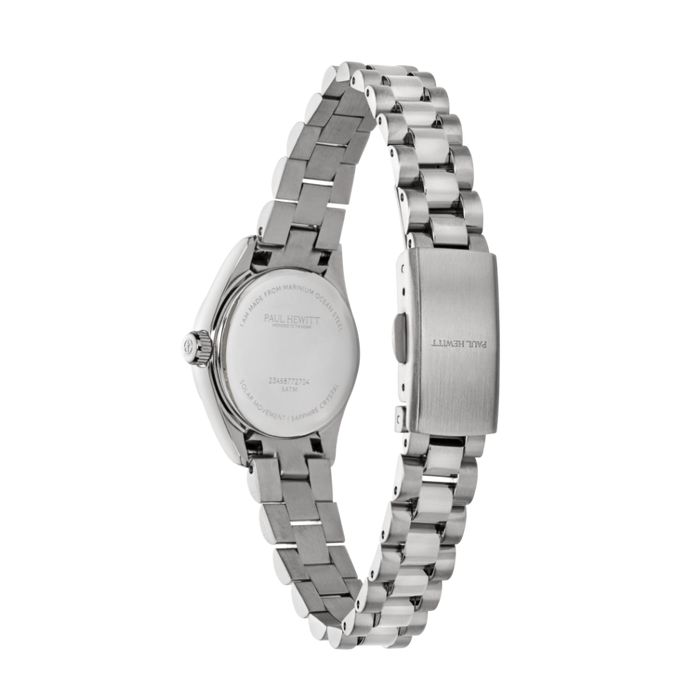 Petit Soleil Round Uhr Silber Weiß