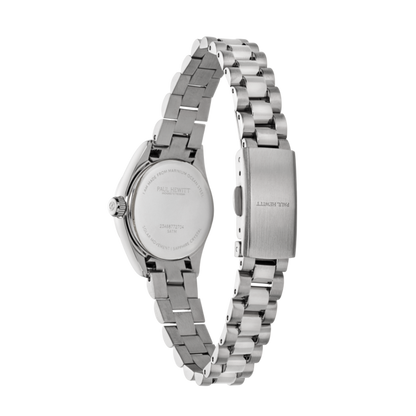 Petit Soleil Round Uhr Silber Weiß