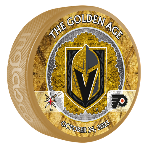 PHI vs. VGK Match-Up Puck - 10/24/2023 - GOLD / Each - Puck