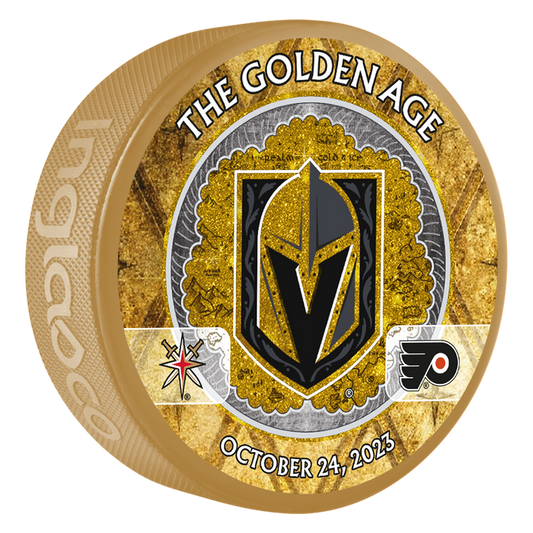 PHI vs. VGK Match-Up Puck - 10/24/2023 - GOLD / Each - Puck
