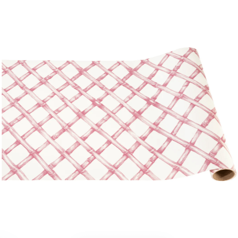 Hester & Cook Party Pink Lattice Runner