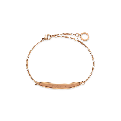 Plate Armkette Roségold