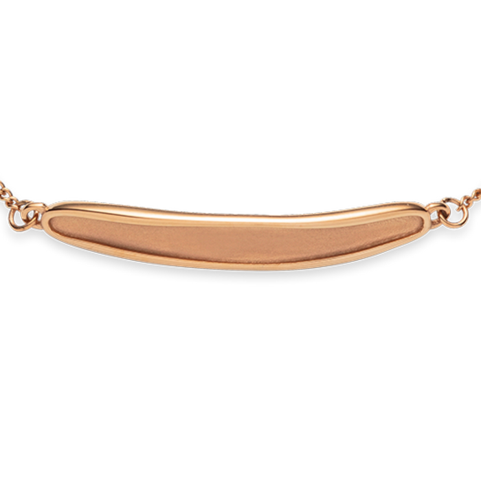 Engravable Plate Armkette Roségold