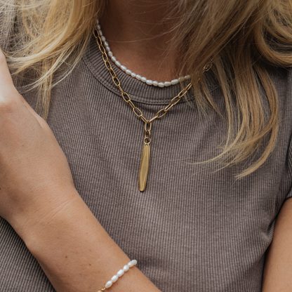 Engravable Plate Charm Gold