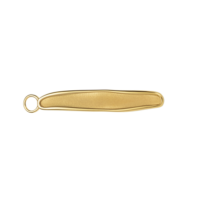 Engravable Plate Charm Gold