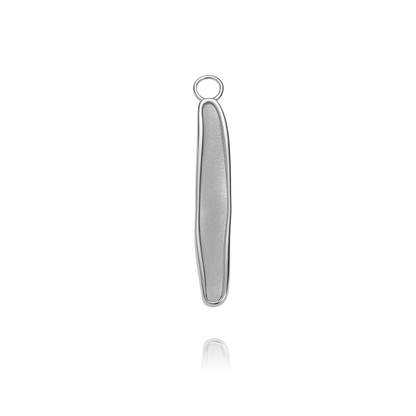 Engravable Plate Charm Silber