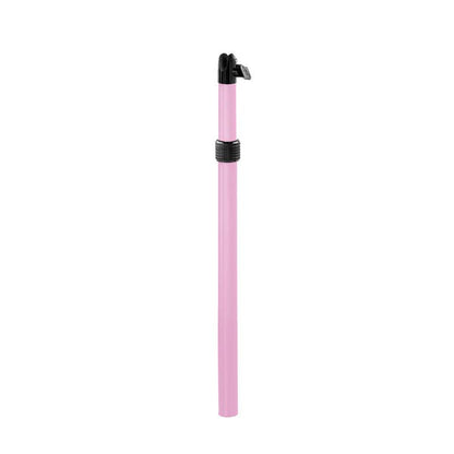 The PINK Post/Shaft Upgrade Replacement for Pro Stands, featuring a black detachable mouthpiece and ridged grip, stands upright against a white background—ideal as a Remarkable Creators Stand accessory.