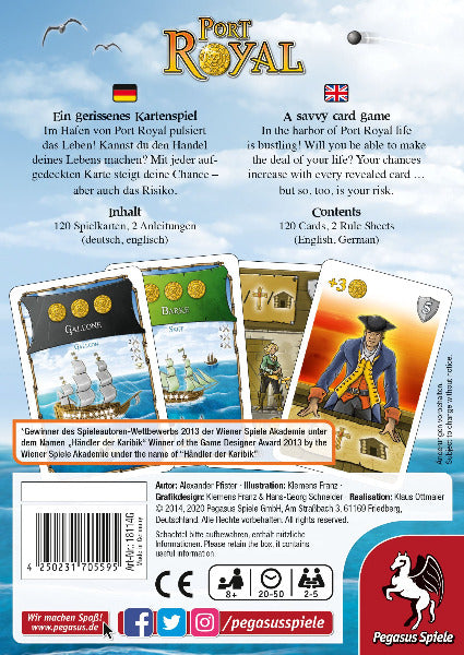 Port Royal - Schnelles taktisches Kartenspiel für Risikobereite