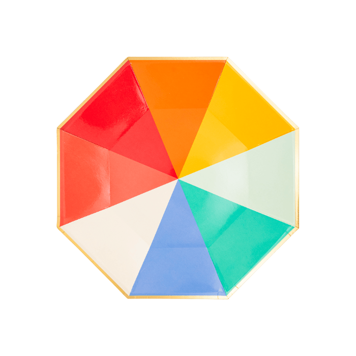 My Mind’s Eye Primary Color Block Paper Plate