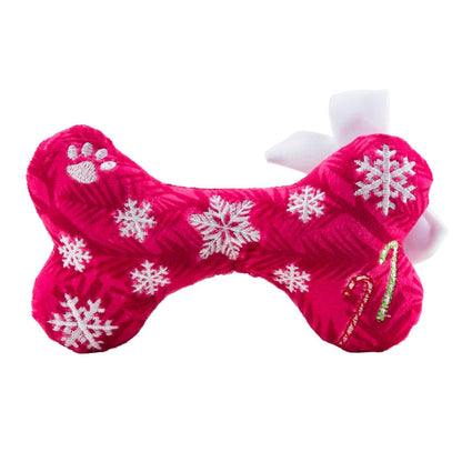Puppermint Bone Original (Merry Christmas) Plush Squeaky Holiday Dog Toy