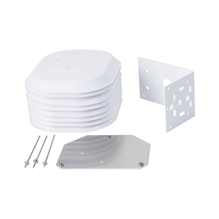 solar radiation shield with mounting bracket
