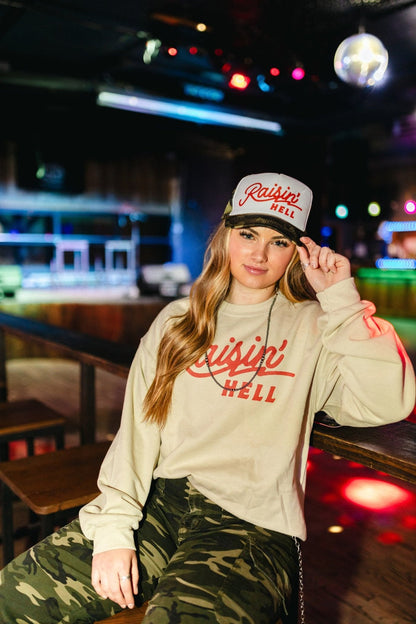 Raisin' Hell Graphic SweatshirtCementS