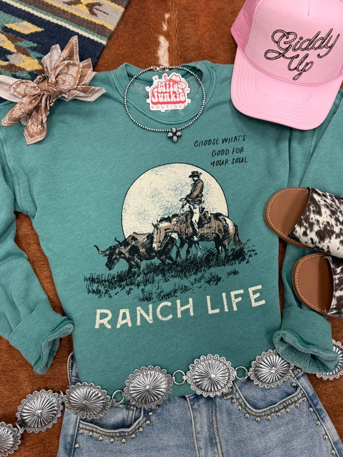 Ranch Life Graphic SweatshirtS