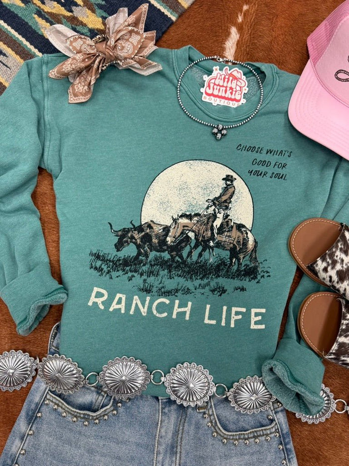 Ranch Life Graphic SweatshirtS