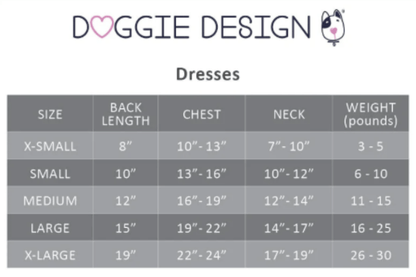Doggie Design, Inc. Dresses Catching Waves Dog Harness Dress with Matching Leash
