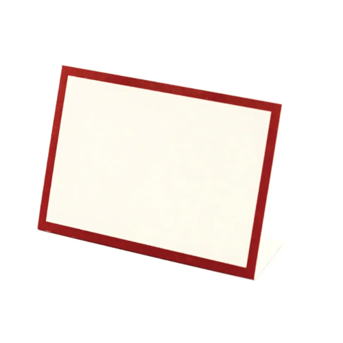 Hester & Cook Paper Red Frame Place Cards