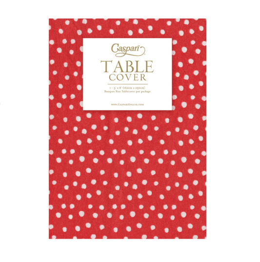 Caspari Party Red Polka Dot Tablecover