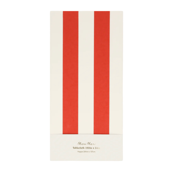 Meri Meri Party Red Stripe Tablecloth