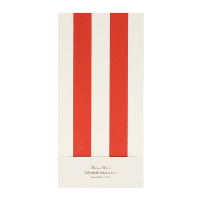 Meri Meri Party Red Stripe Tablecloth