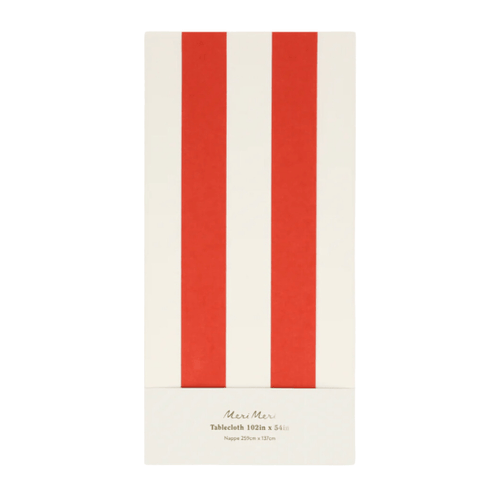 Meri Meri Party Red Stripe Tablecloth