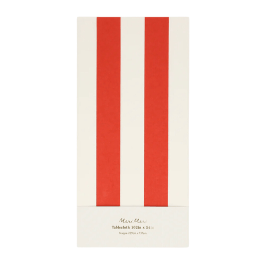 Meri Meri Party Red Stripe Tablecloth