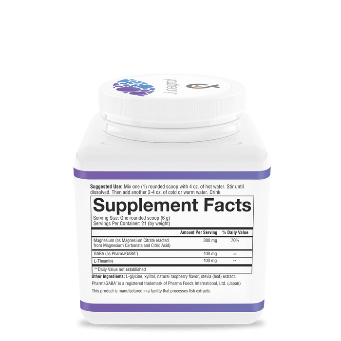 RMP.00730 Youtheory Relax Magnesium Powder Berry Flavor 4.4 oz Nutrition Facts Panel