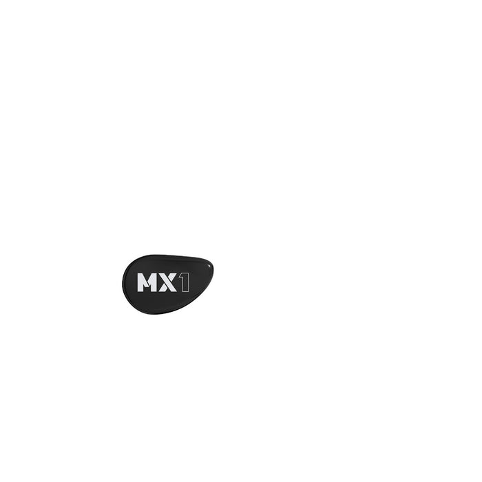 Image of Black Left Replacement Faceplate for MX1 PRO Series In-Ear Monitors.