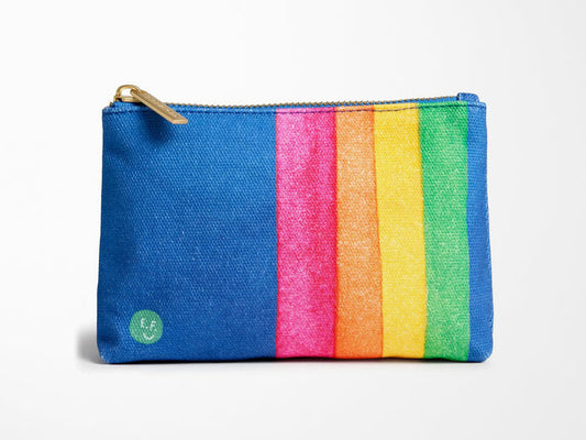 Retro Rainbow Little Pouch