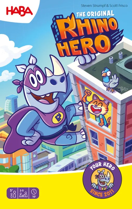 Rhino Hero - Kleines Karten-Stapelspiel für Kinder ab 5 Jahre