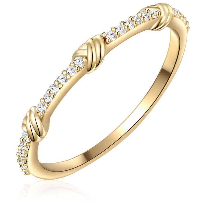 Ring Knoten Zirkonia
