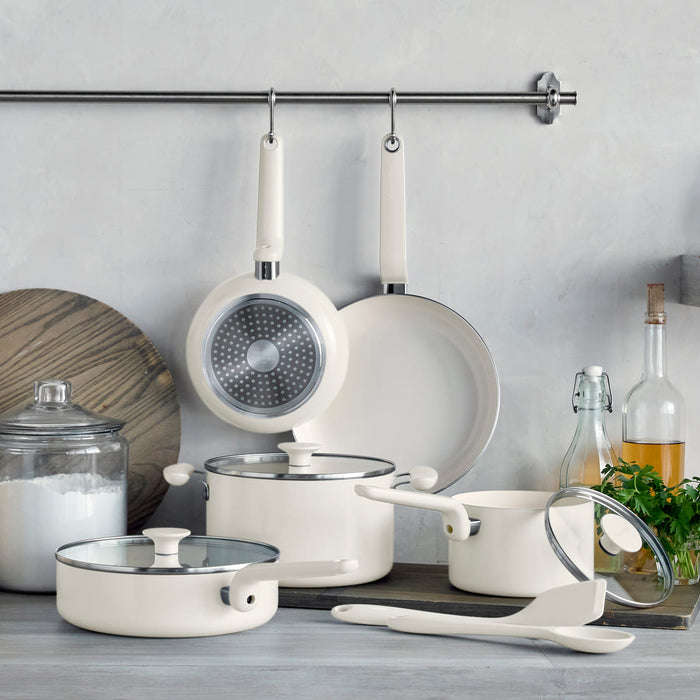 CC010106-102 - Rio Advanced Rio Advanced 10 Pcs Cookware Set, Cream White - Product Image 2