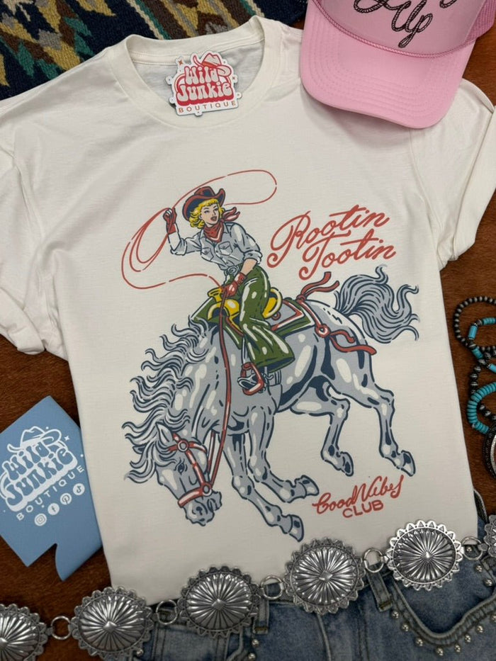 Rootin Tootin Cowgirl Graphic TeeNaturalS