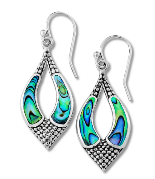 Samuel B. Sterling Silver  Malang Earrings- Paua (101198)